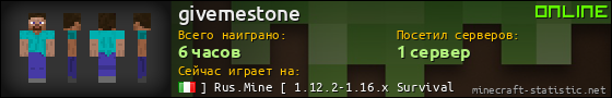 Юзербар 560x90 для givemestone