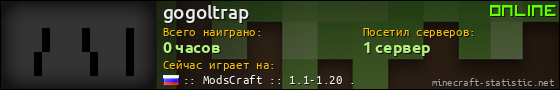 Юзербар 560x90 для gogoltrap