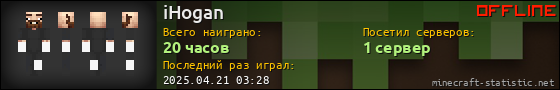 Юзербар 560x90 для iHogan