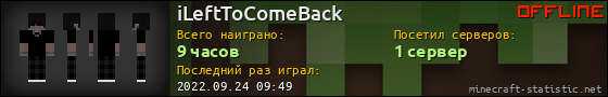 Юзербар 560x90 для iLeftToComeBack