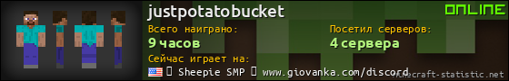 Юзербар 560x90 для justpotatobucket