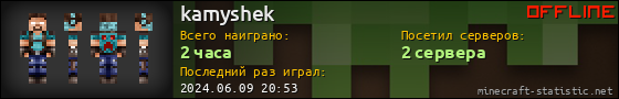 Юзербар 560x90 для kamyshek