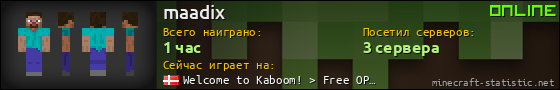 Юзербар 560x90 для maadix