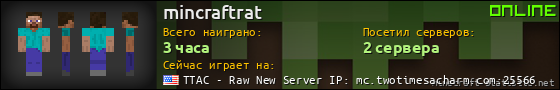 Юзербар 560x90 для mincraftrat