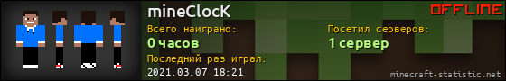 Юзербар 560x90 для mineClocK