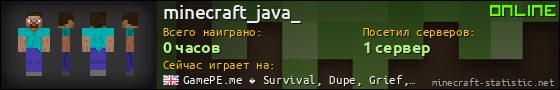 Юзербар 560x90 для minecraft_java_