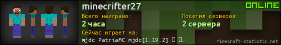 Юзербар 560x90 для minecrifter27