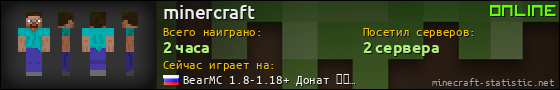 Юзербар 560x90 для minercraft