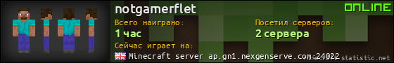 Юзербар 560x90 для notgamerflet