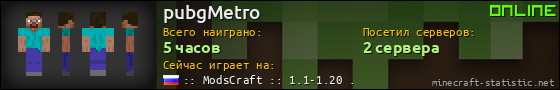 Юзербар 560x90 для pubgMetro