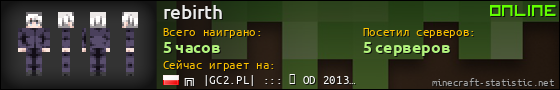 Юзербар 560x90 для rebirth