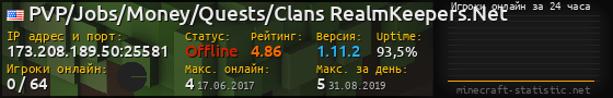 Юзербар 560x90 с графиком игроков онлайн для сервера 173.208.189.50:25581