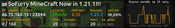 Юзербар 560x90 с графиком игроков онлайн для сервера 66.70.160.151:25596