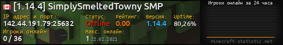 Юзербар 560x90 с графиком игроков онлайн для сервера 142.44.191.79:25632