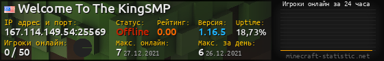 Юзербар 560x90 с графиком игроков онлайн для сервера 167.114.149.54:25569