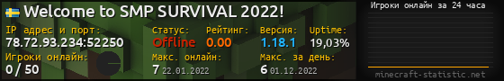 Юзербар 560x90 с графиком игроков онлайн для сервера 78.72.93.234:52250