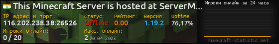 Юзербар 560x90 с графиком игроков онлайн для сервера 116.202.238.38:26526