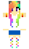 RAINBOW minecraft skin