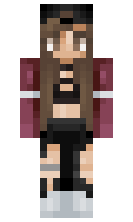 GirlFire minecraft skin