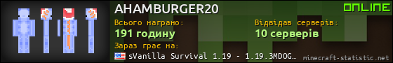 Юзербар 560x90 для AHAMBURGER20