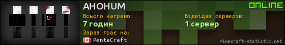 Юзербар 560x90 для AHOHUM