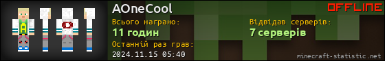 Юзербар 560x90 для AOneCool