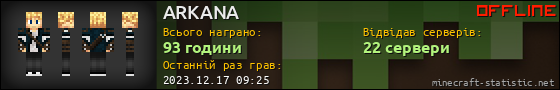 Юзербар 560x90 для ARKANA