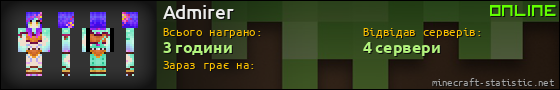 Юзербар 560x90 для Admirer