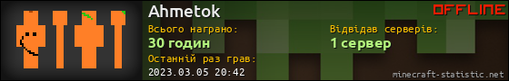 Юзербар 560x90 для Ahmetok