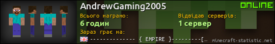 Юзербар 560x90 для AndrewGaming2005