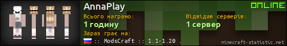 Юзербар 560x90 для AnnaPlay