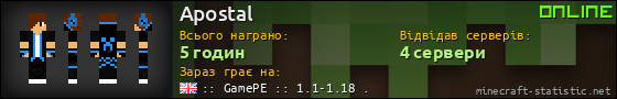 Юзербар 560x90 для Apostal