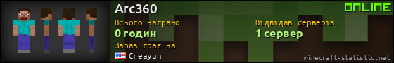 Юзербар 560x90 для Arc360