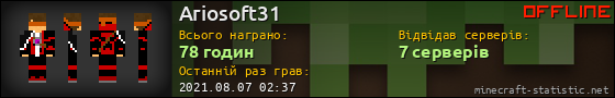 Юзербар 560x90 для Ariosoft31