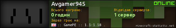 Юзербар 560x90 для Avgamer945