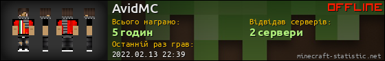 Юзербар 560x90 для AvidMC