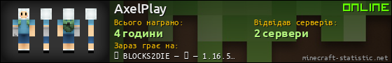 Юзербар 560x90 для AxelPlay