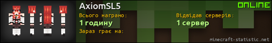 Юзербар 560x90 для AxiomSL5