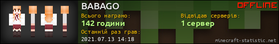 Юзербар 560x90 для BABAGO