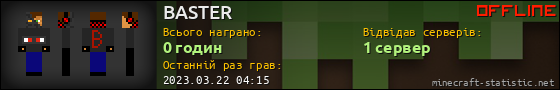 Юзербар 560x90 для BASTER