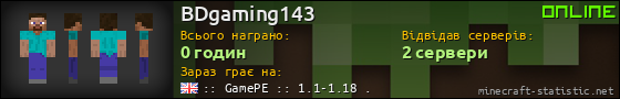 Юзербар 560x90 для BDgaming143