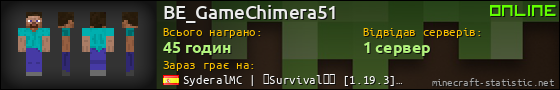 Юзербар 560x90 для BE_GameChimera51