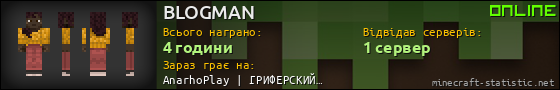 Юзербар 560x90 для BLOGMAN