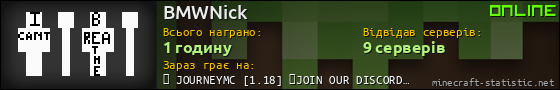 Юзербар 560x90 для BMWNick
