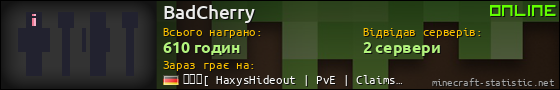 Юзербар 560x90 для BadCherry