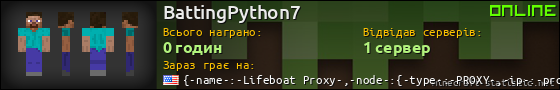 Юзербар 560x90 для BattingPython7