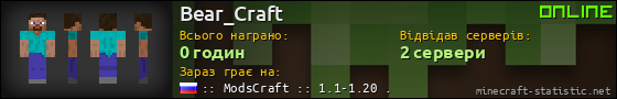 Юзербар 560x90 для Bear_Craft