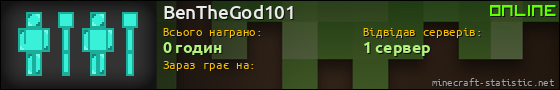 Юзербар 560x90 для BenTheGod101