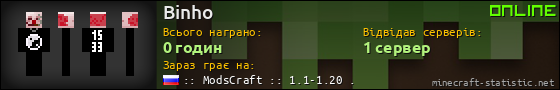 Юзербар 560x90 для Binho