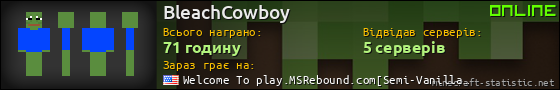 Юзербар 560x90 для BleachCowboy